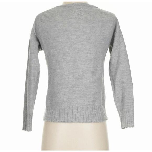 Nili Lotan Merino and baby Alpaca Sweater XS Luxury Knit Gray Designer - Picture 4 of 9